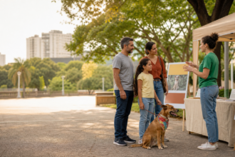 Quando uma cidade fala de adoção responsável, o debate vai além da feira de pets